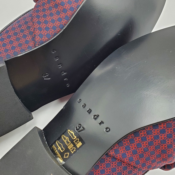 SANDRO KNOTTED BOW MULES - Picture 14 of 15